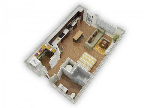 Capstone at Vallagio_Englewood CO_Floor Plan_Studio A1